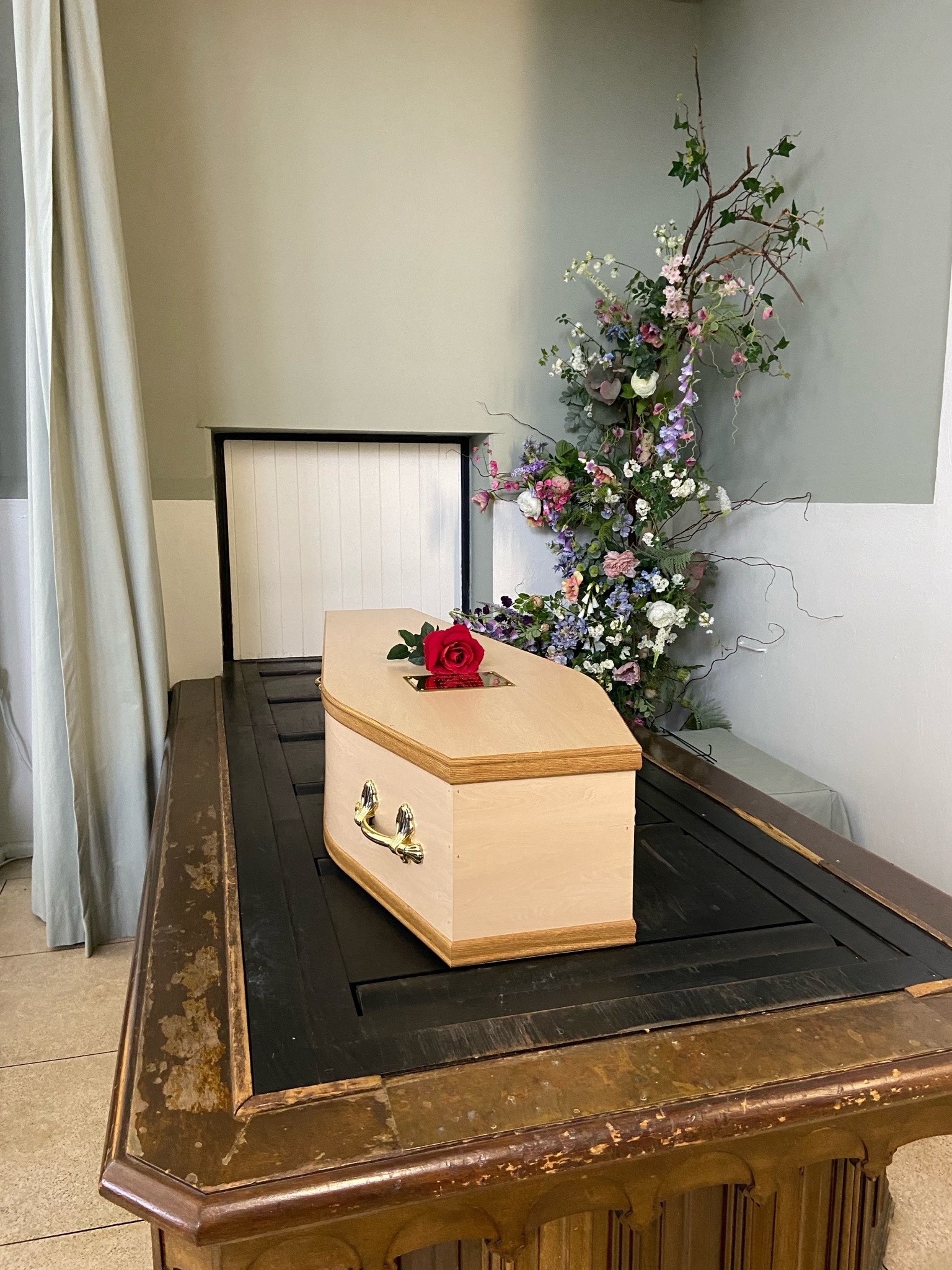 Unattended funeral at Colwyn Bay Crematorium