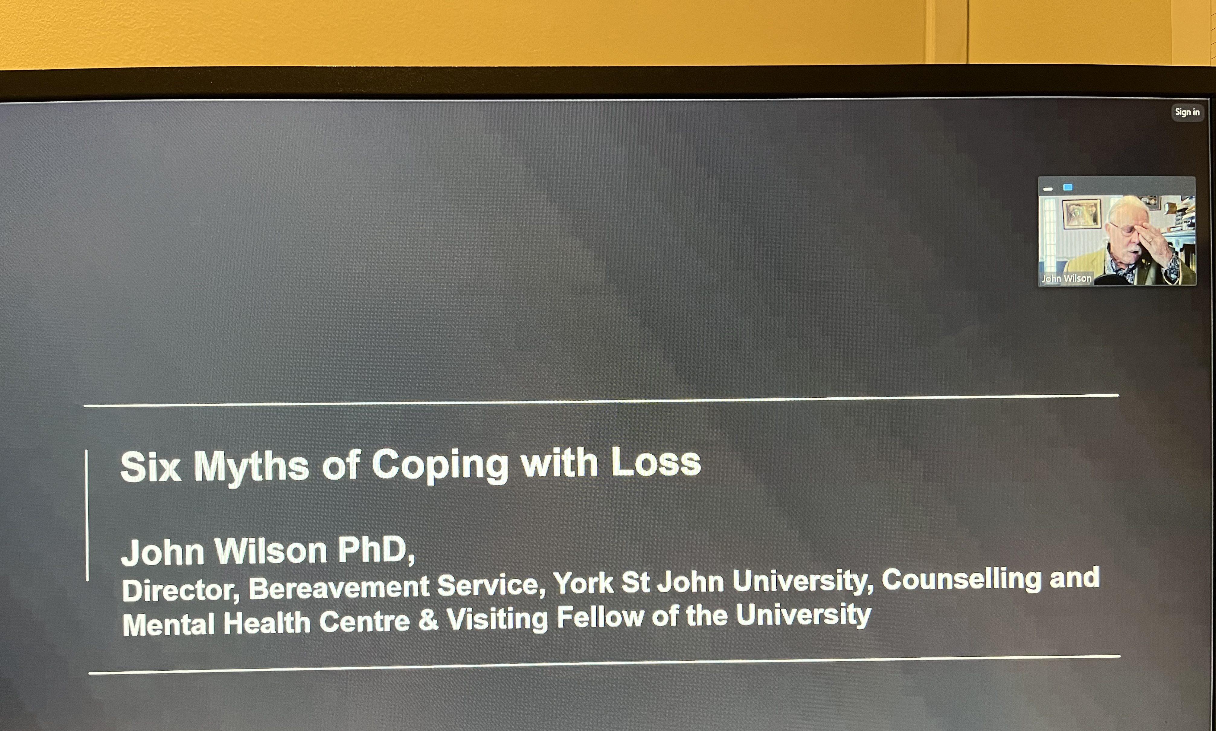 Much Loved webinar : Six myths of coping with loss