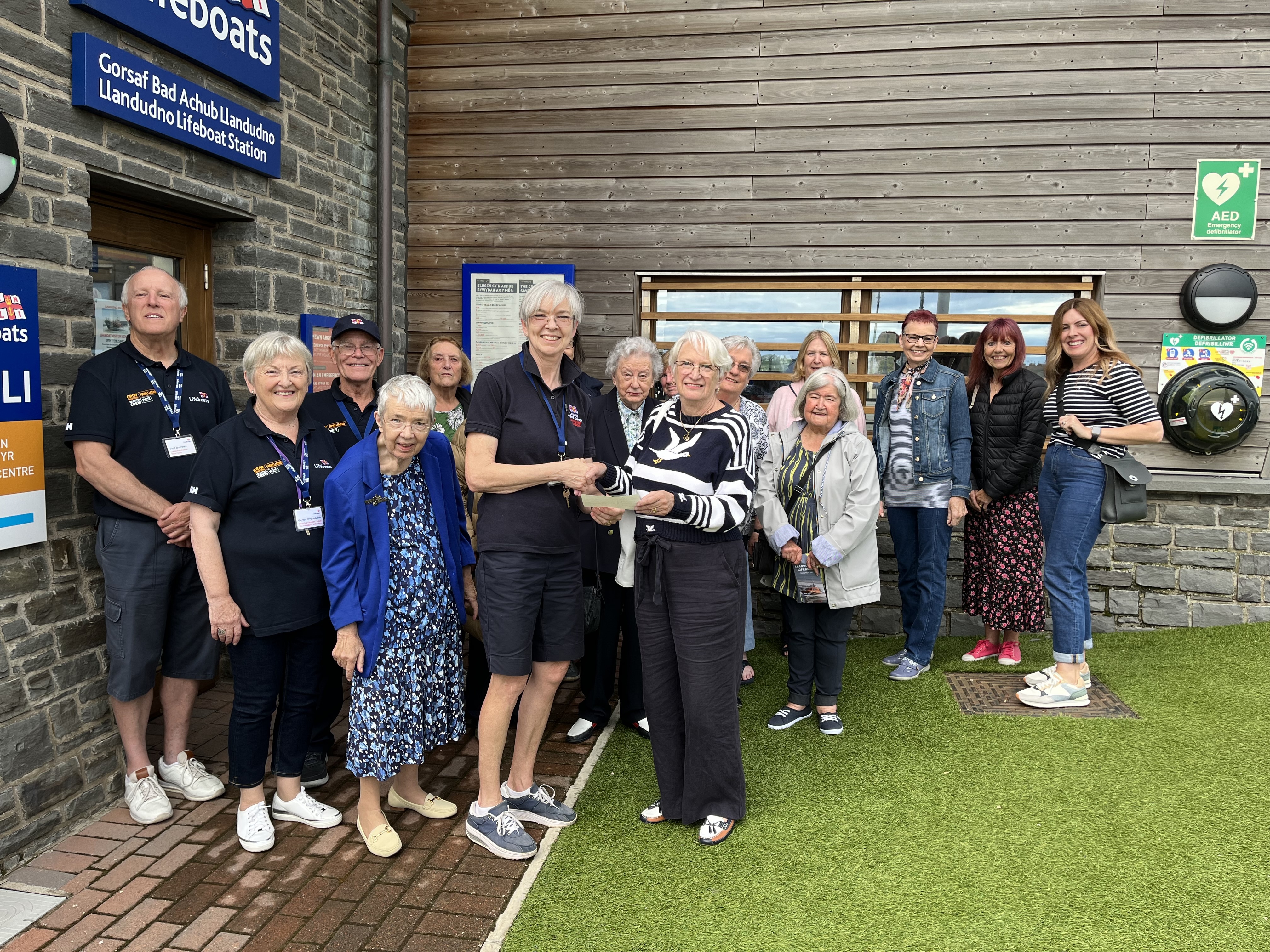 Visit to the RNLI by Tom Owen and Son and the Llandudno Soroptimists