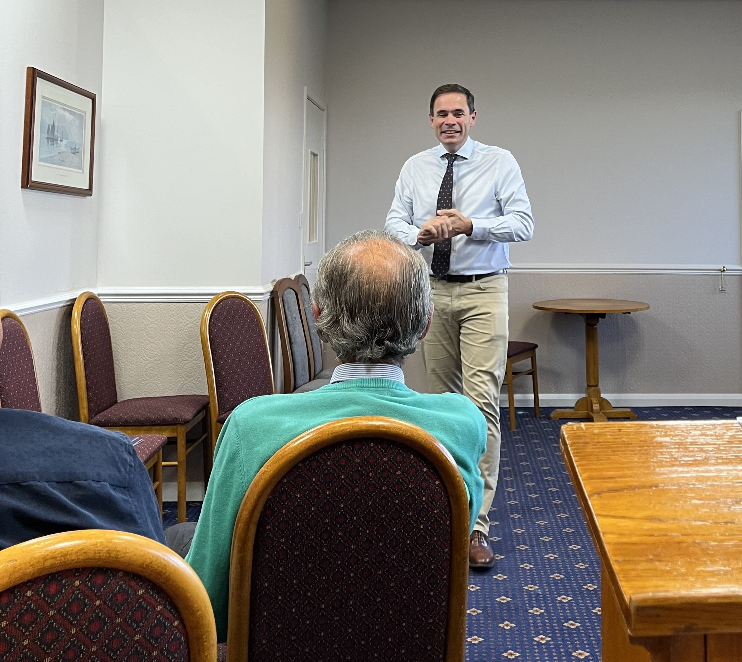 Tom Owen attend an evening with Robin Millar MP