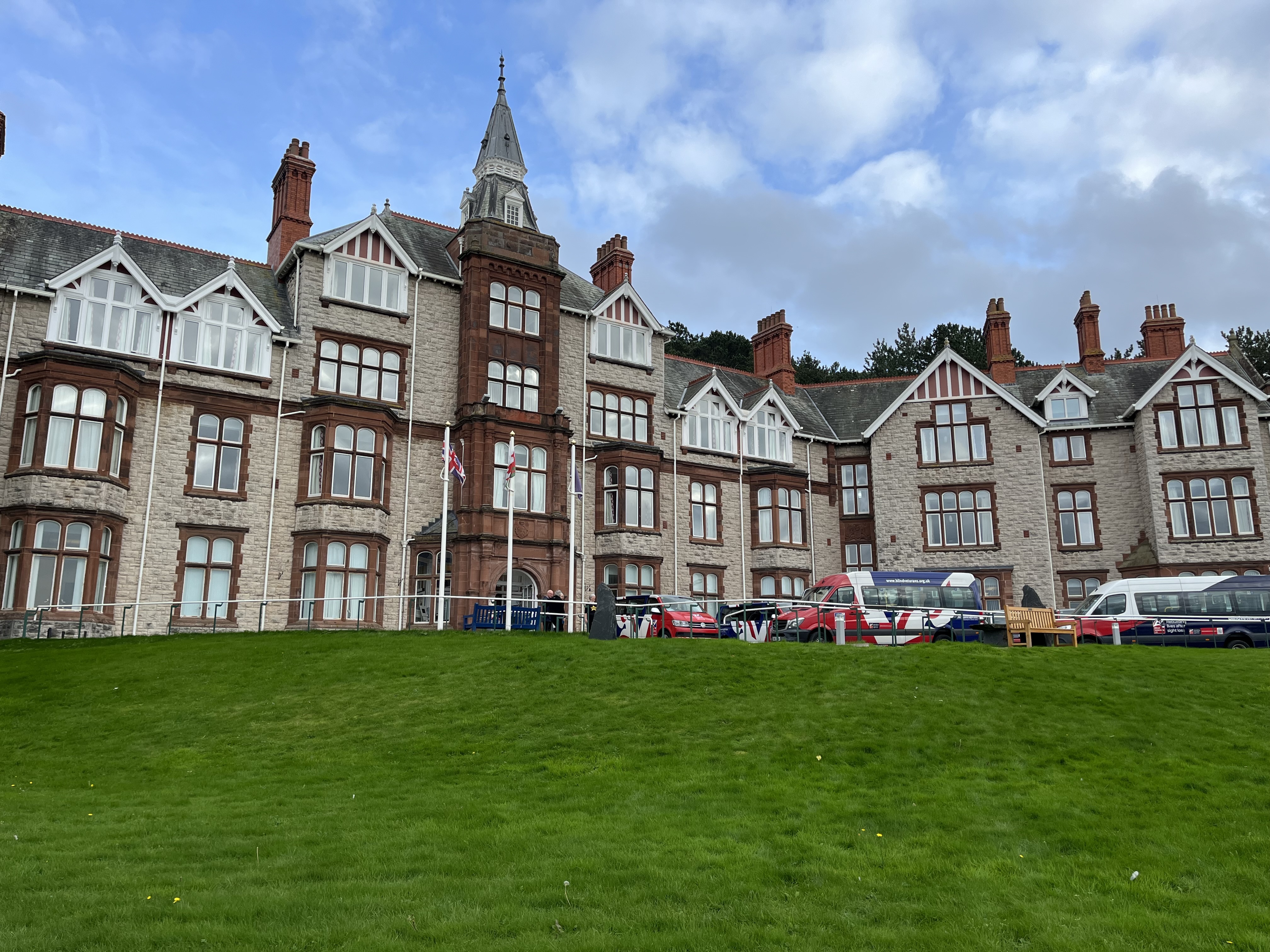 Kelly Owen attending a Rock Choir concert at Blind Veterans centre in Llandudno