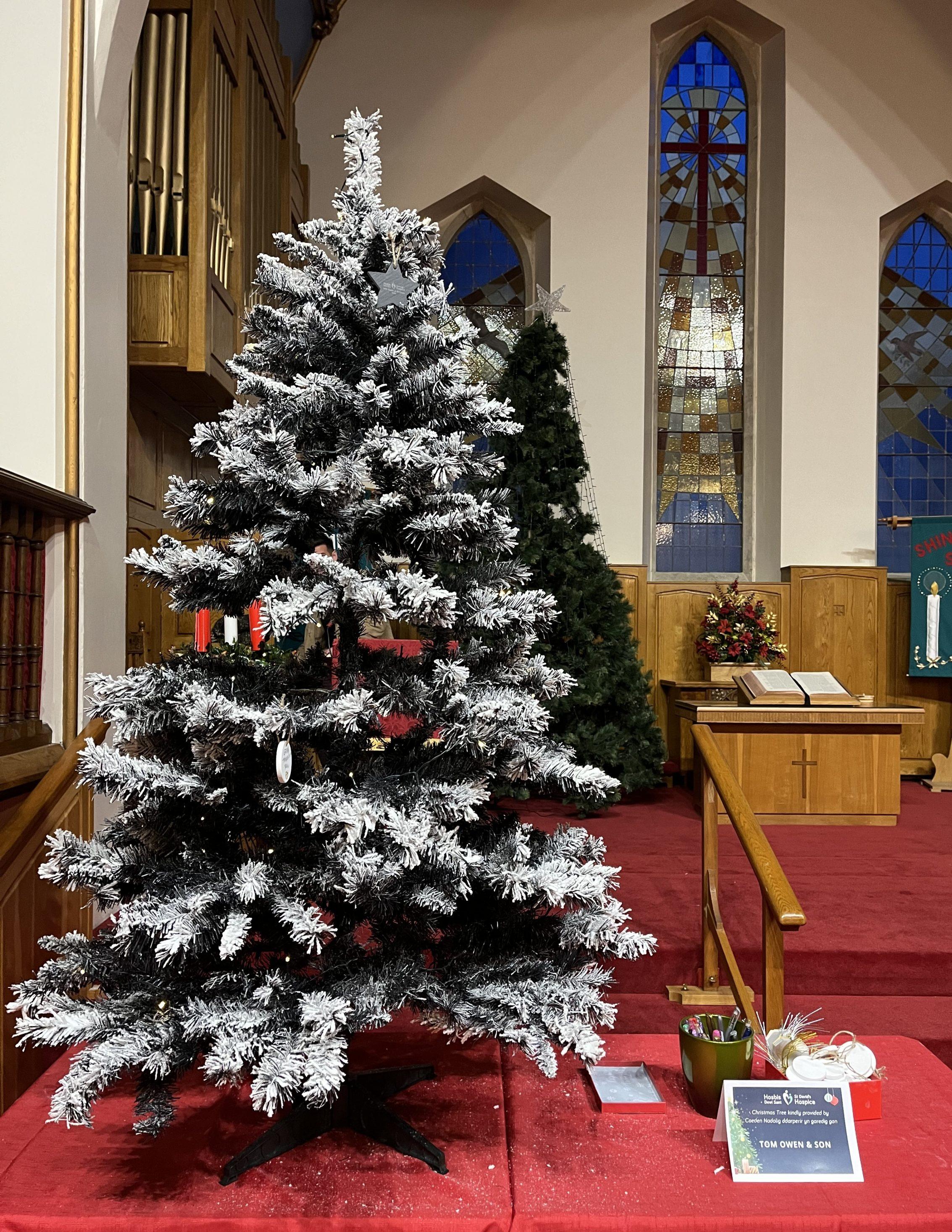 Christmas Tree Festival at St John's Methodist Church in Llandudno
