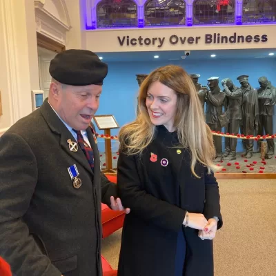 Kelly Owen of Tom Owen and Son at Blind Veterans 13 November 2022