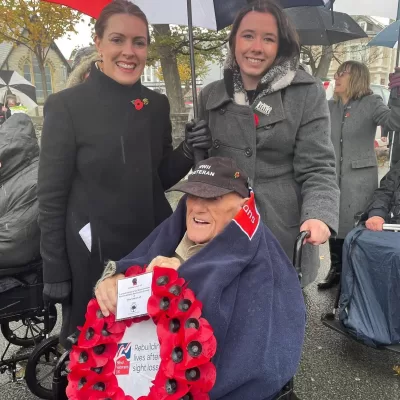Remembrance Sunday Parade with Blind Veterans November 2023